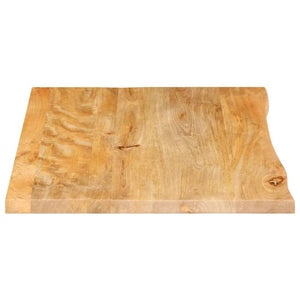 vidaXL Table Top Live Edge 80x60x2.5 cm Solid Wood Mango