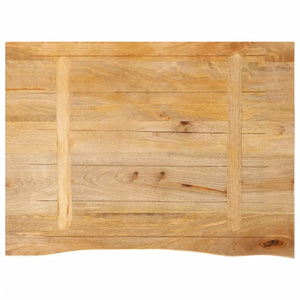 vidaXL Table Top Live Edge 90x60x2.5 cm Solid Wood Mango