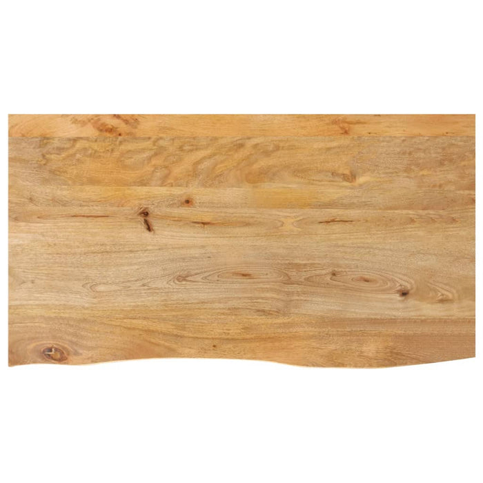 vidaXL Table Top Live Edge 110x60x2.5 cm Solid Wood Mango