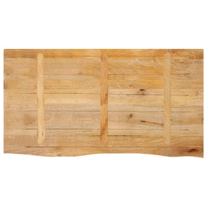 vidaXL Table Top Live Edge 110x60x2.5 cm Solid Wood Mango