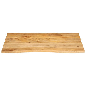 vidaXL Table Top Live Edge 100x80x2.5 cm Solid Wood Mango