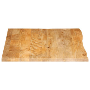 vidaXL Table Top Live Edge 100x80x2.5 cm Solid Wood Mango