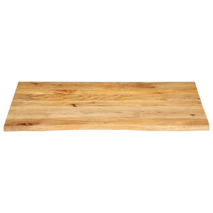 vidaXL Table Top Live Edge 110x80x2.5 cm Solid Wood Mango