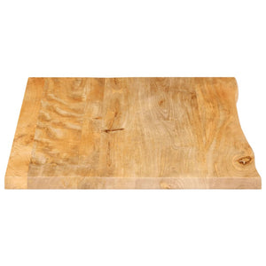 vidaXL Table Top Live Edge 80x60x3.8 cm Solid Wood Mango