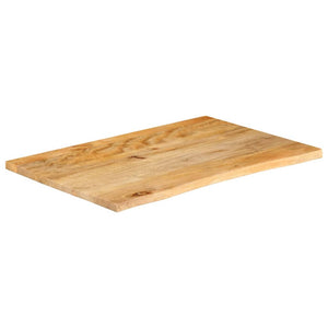 vidaXL Table Top Live Edge 90x60x3.8 cm Solid Wood Mango