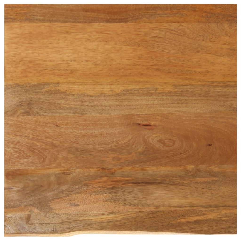 vidaXL Table Top Live Edge 80x80x2.5 cm Solid Wood Mango