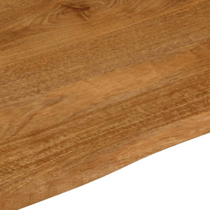 vidaXL Table Top Live Edge 90x80x2.5 cm Solid Wood Mango