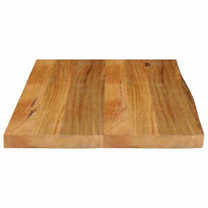 vidaXL Table Top Live Edge 80x60x3.8 cm Solid Wood Mango