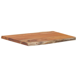 vidaXL Table Top 70x60x2.5 cm Rectangular Solid Wood Acacia Live Edge