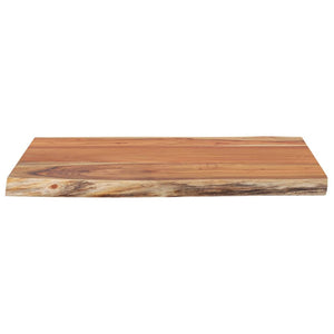 vidaXL Table Top 70x60x2.5 cm Rectangular Solid Wood Acacia Live Edge