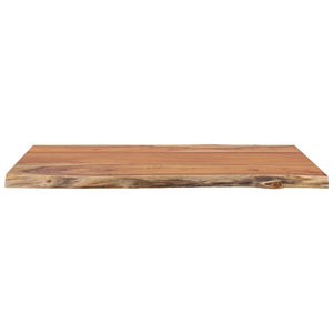 vidaXL Table Top 80x60x2.5 cm Rectangular Solid Wood Acacia Live Edge