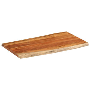 vidaXL Table Top 100x60x2.5 cm Rectangular Solid Wood Acacia Live Edge