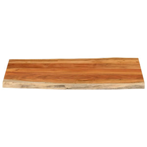 vidaXL Table Top 100x60x2.5 cm Rectangular Solid Wood Acacia Live Edge