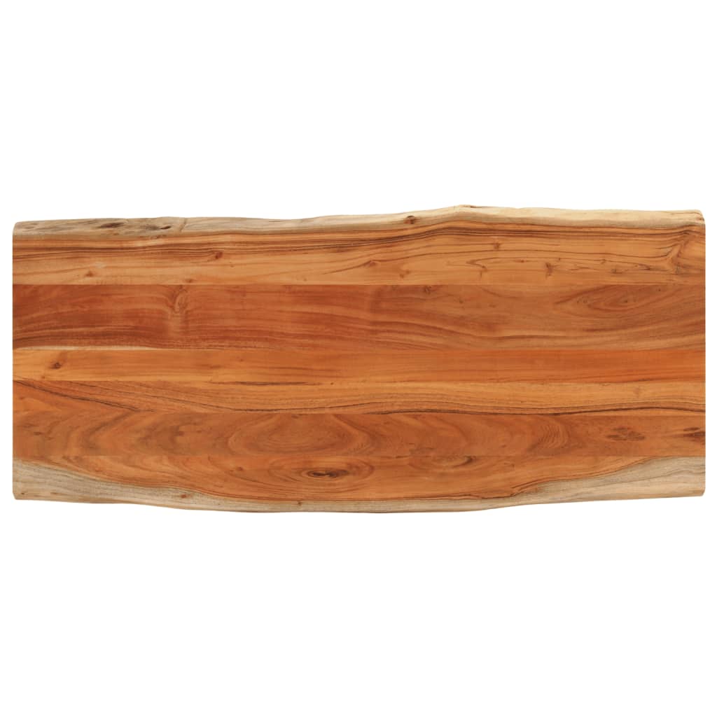 vidaXL Table Top 140x60x2.5 cm Rectangular Solid Wood Acacia Live Edge