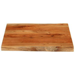 vidaXL Table Top 40x40x3.8 cm Rectangular Solid Wood Acacia Live Edge