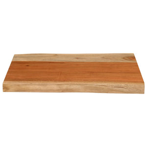 vidaXL Table Top 50x40x3.8 cm Rectangular Solid Wood Acacia Live Edge