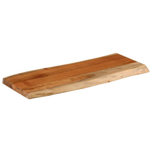 vidaXL Table Top 80x40x3.8 cm Rectangular Solid Wood Acacia Live Edge