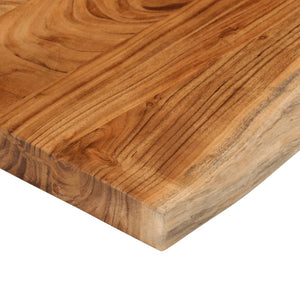 vidaXL Table Top 110x40x3.8 cm Rectangular Solid Wood Acacia Live Edge