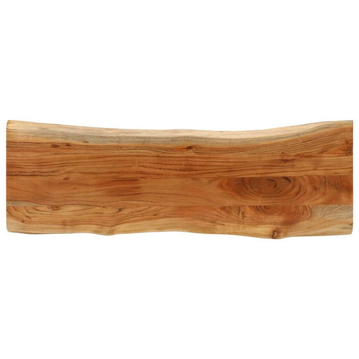 vidaXL Table Top 120x40x3.8 cm Rectangular Solid Wood Acacia Live Edge