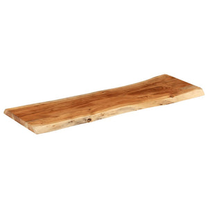 vidaXL Table Top 120x40x3.8 cm Rectangular Solid Wood Acacia Live Edge