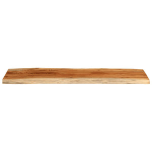 vidaXL Table Top 120x40x3.8 cm Rectangular Solid Wood Acacia Live Edge