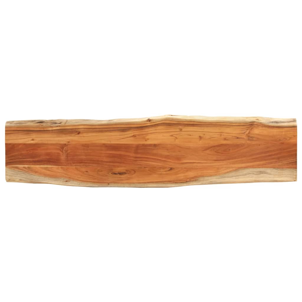 vidaXL Table Top 180x40x3.8 cm Rectangular Solid Wood Acacia Live Edge