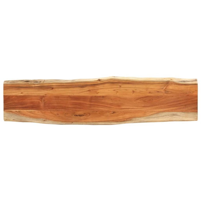 vidaXL Table Top 180x40x3.8 cm Rectangular Solid Wood Acacia Live Edge