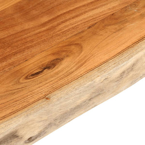 vidaXL Table Top 180x40x3.8 cm Rectangular Solid Wood Acacia Live Edge