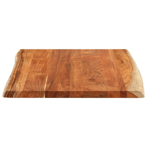 vidaXL Table Top 90x80x3.8 cm Rectangular Solid Wood Acacia Live Edge