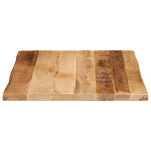 vidaXL Table Top Live Edge 40x40x2.5 cm Solid Wood Rough Mango