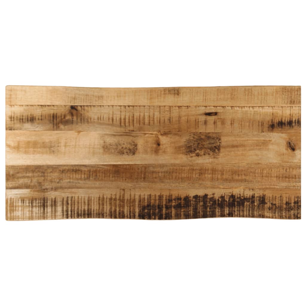 vidaXL Table Top Live Edge 100x40x2.5 cm Solid Wood Rough Mango