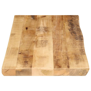 vidaXL Table Top Live Edge 100x40x2.5 cm Solid Wood Rough Mango