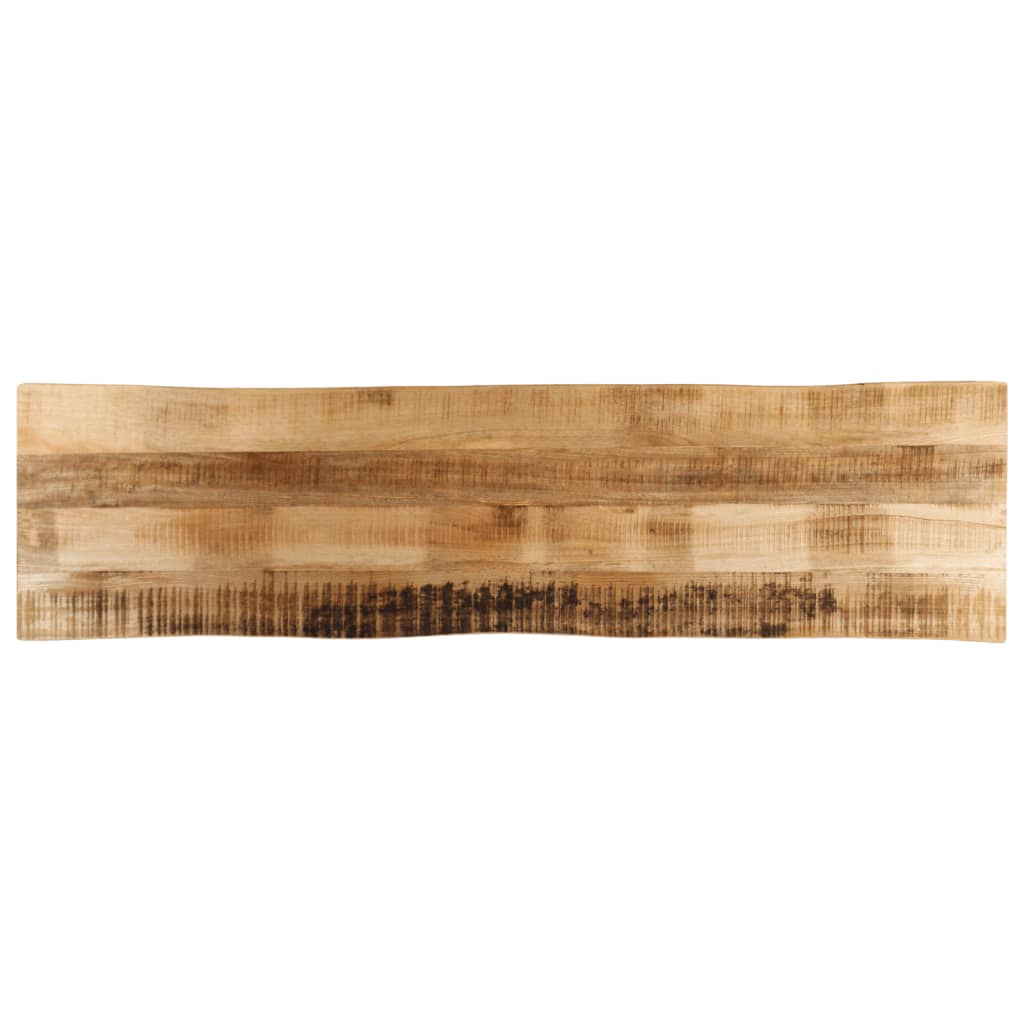 vidaXL Table Top Live Edge 180x40x2.5 cm Solid Wood Rough Mango