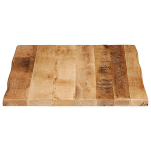 vidaXL Table Top Live Edge 70x60x2.5 cm Solid Wood Rough Mango