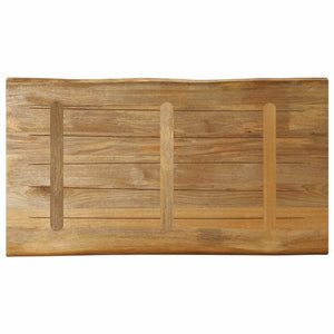 vidaXL Table Top Live Edge 100x60x2.5 cm Solid Wood Rough Mango