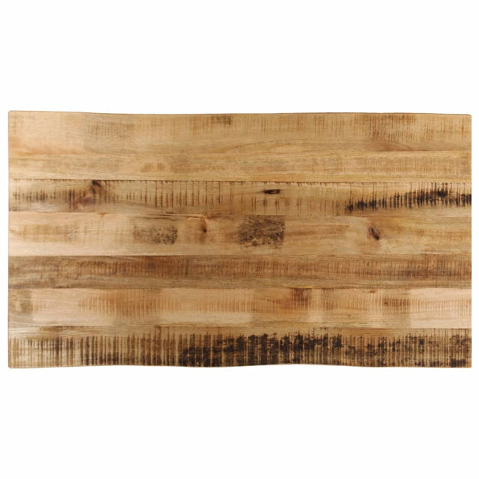 vidaXL Table Top Live Edge 110x60x2.5 cm Solid Wood Rough Mango