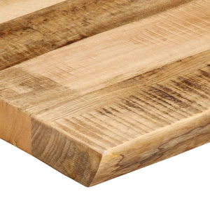 vidaXL Table Top Live Edge 110x60x2.5 cm Solid Wood Rough Mango