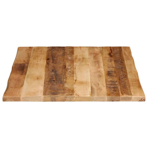 vidaXL Table Top Live Edge 90x80x2.5 cm Solid Wood Rough Mango