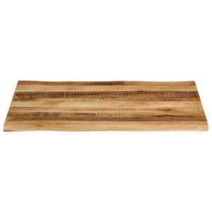 vidaXL Table Top Live Edge 100x80x2.5 cm Solid Wood Rough Mango