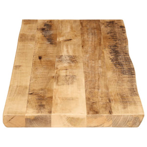 vidaXL Table Top Live Edge 120x40x3.8 cm Solid Wood Rough Mango