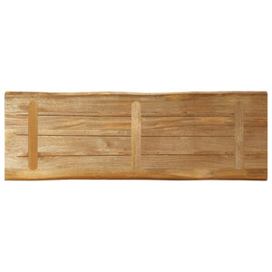 vidaXL Table Top Live Edge 140x40x3.8 cm Solid Wood Rough Mango