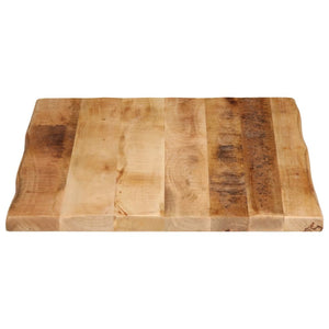 vidaXL Table Top Live Edge 80x60x3.8 cm Solid Wood Rough Mango