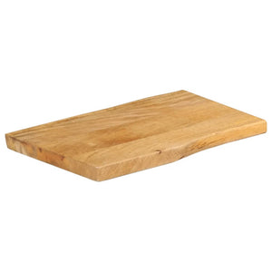 vidaXL Table Top 50x40x2.5 cm Live Edge Solid Wood Mango