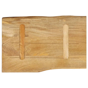 vidaXL Table Top 50x40x2.5 cm Live Edge Solid Wood Mango