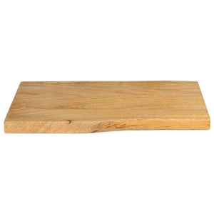 vidaXL Table Top 60x40x2.5 cm Live Edge Solid Wood Mango