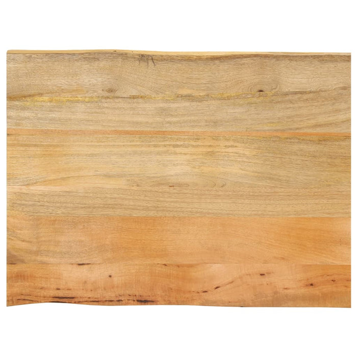 vidaXL Table Top 70x60x2.5 cm Live Edge Solid Wood Mango