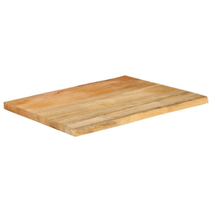 vidaXL Table Top 70x60x2.5 cm Live Edge Solid Wood Mango