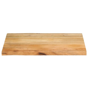 vidaXL Table Top 70x60x2.5 cm Live Edge Solid Wood Mango