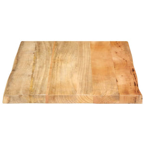 vidaXL Table Top 70x60x2.5 cm Live Edge Solid Wood Mango