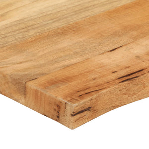 vidaXL Table Top 70x60x2.5 cm Live Edge Solid Wood Mango